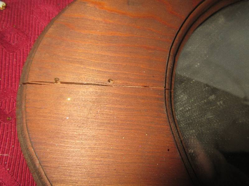 lot 77 image: HANGING WALL SHELF WITH MIRROR