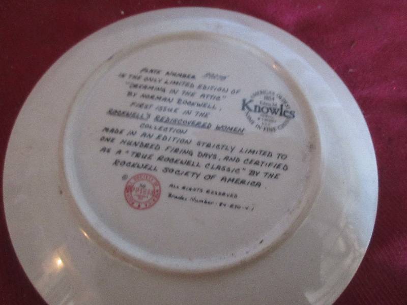 lot 80 image: KNOWLS COLLECTOR PLATE