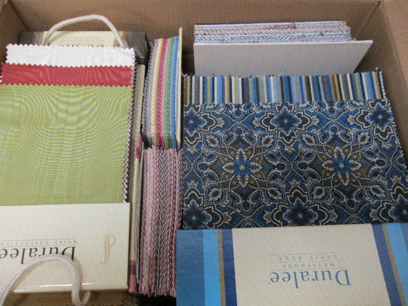 Fabric Samples Box Lot...