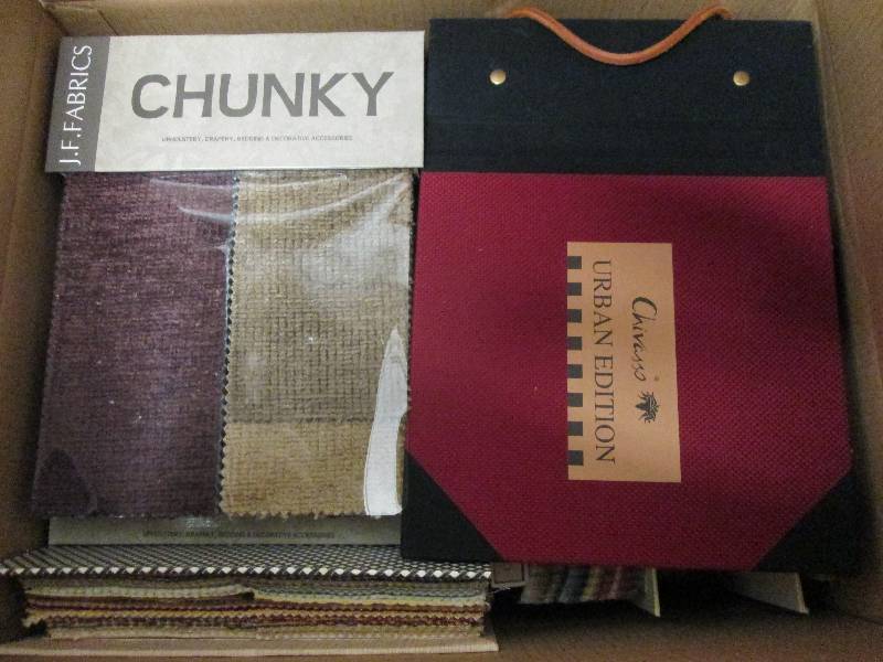 Fabric Samples Box Lot...