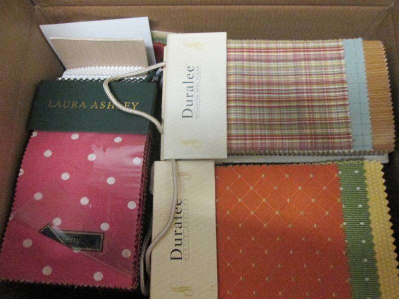 Fabric Samples Box Lot...