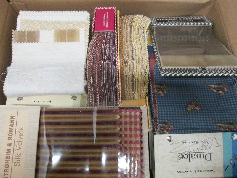 Fabric Samples Box Lot...