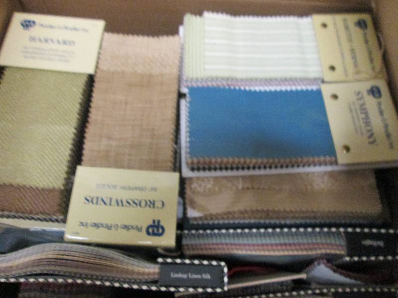 Fabric Samples Box Lot...