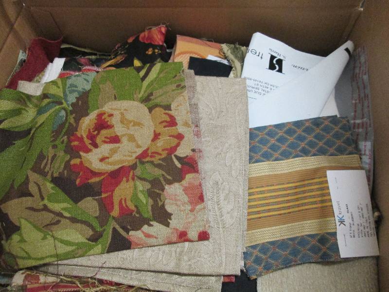 Fabric Samples Box Lot...