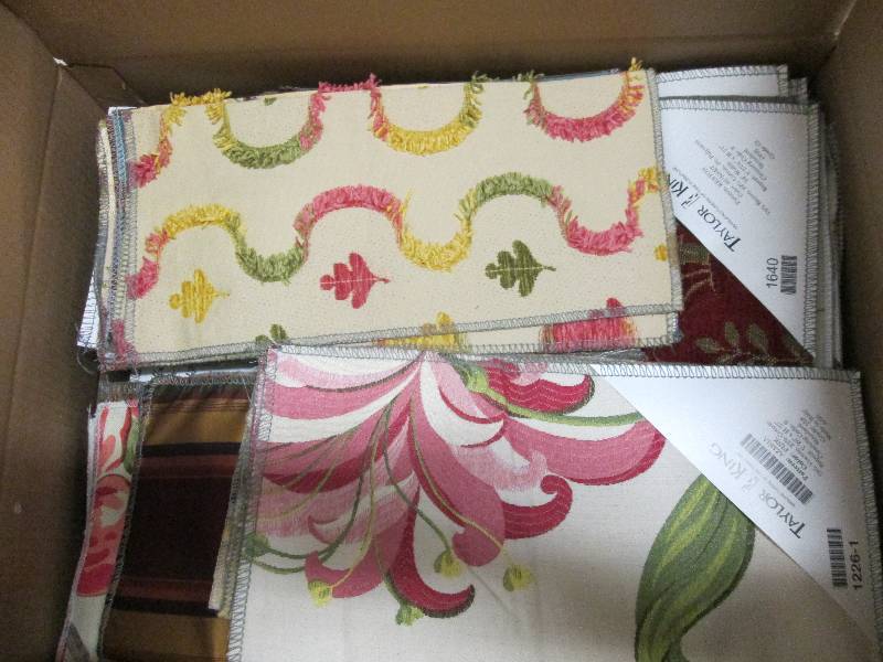 Fabric Samples Box Lot...