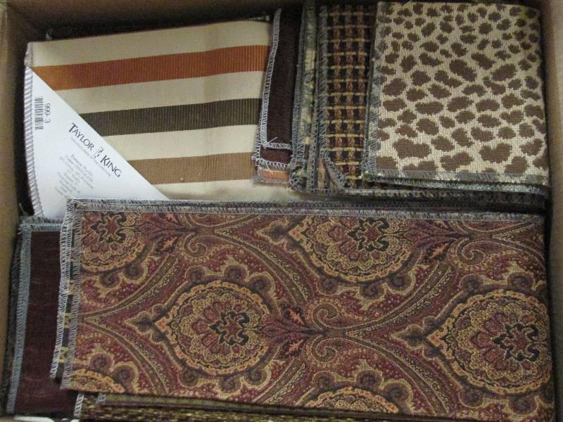 Fabric Samples Box Lot...
