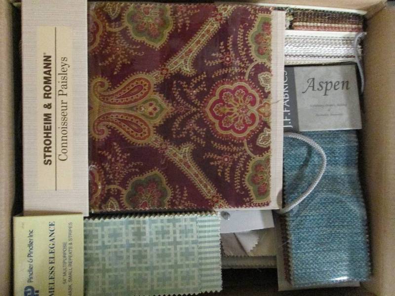 Fabric Samples Box Lot...