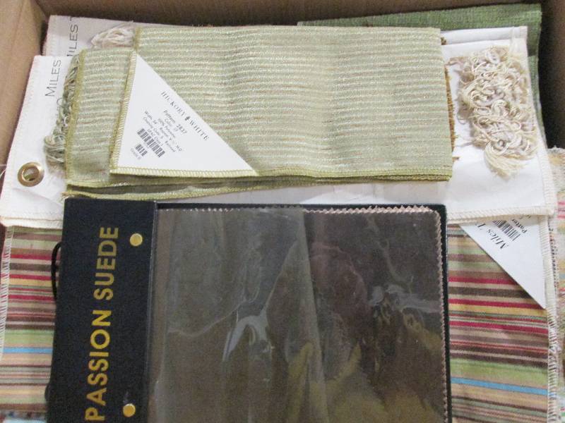 Fabric Samples Box Lot...