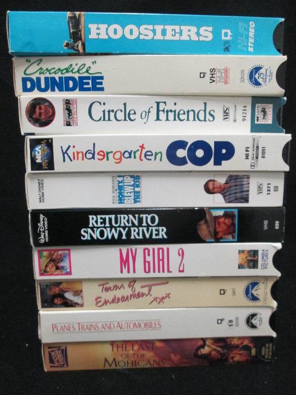 Variety VHS Movies Lot of 10...