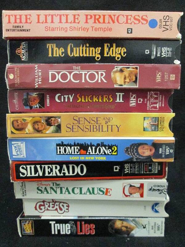 Variety VHS Movies Lot of 10...