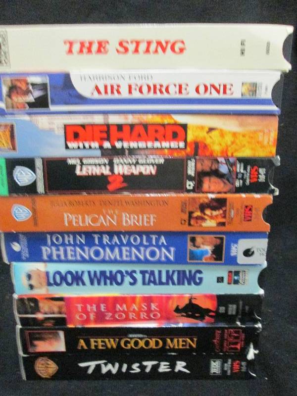 Variety VHS Movies Lot of 10...