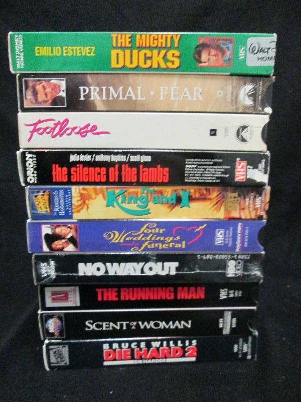 Variety VHS Movies Lot of 10...