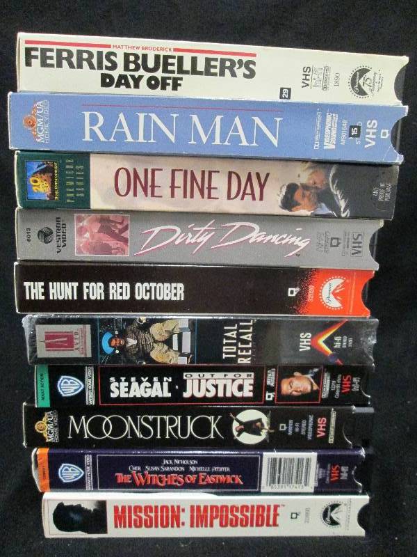 Variety VHS Movies Lot of 10...