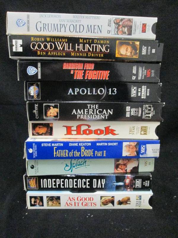 Variety VHS Movies Lot of 10...