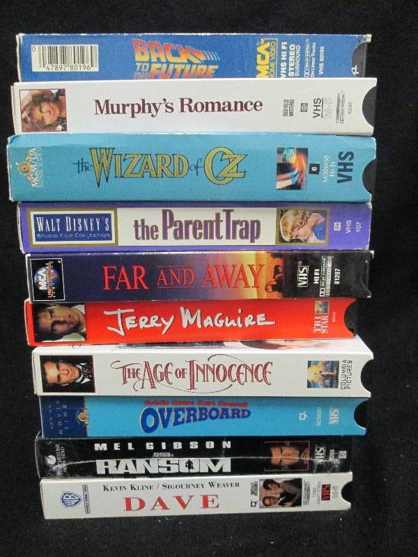 Variety VHS Movies Lot of 10...