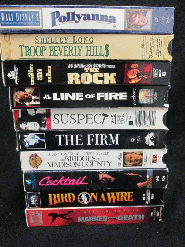 Variety VHS Movies Lot of 10...