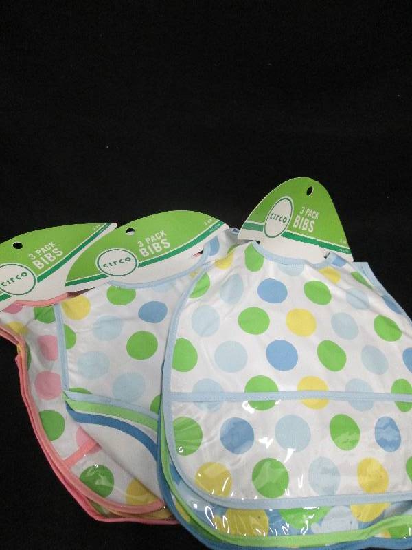 set of 9 Bibs...