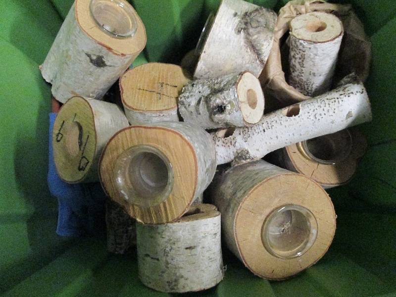 Handmade Birch Candle Holders...