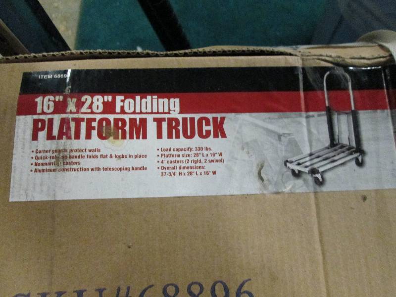 16 x 28 folding platform truck...