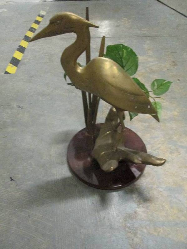 Brass Crane Dcor Piece...