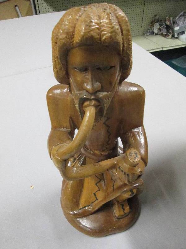 Carved Wooden Man  Home Dcor item...