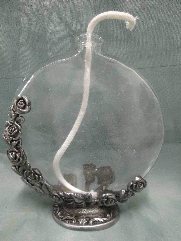 Round Glass Oil Lamp...