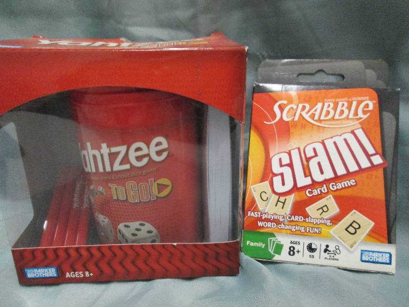 Yahtzee to Go & Scrabble Slam Game...