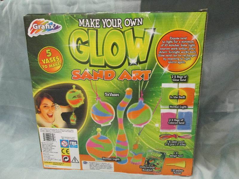 Make your own Glow Sand Art...