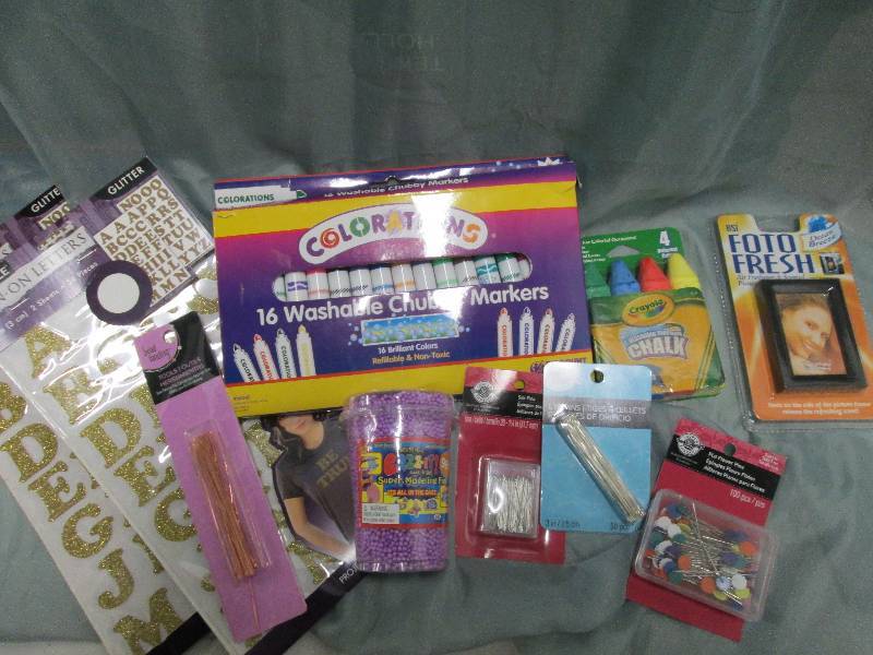 Assortment of crafting materials...
