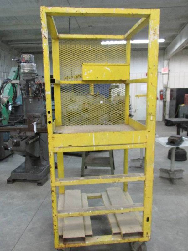 Rolling work platform with tool box...