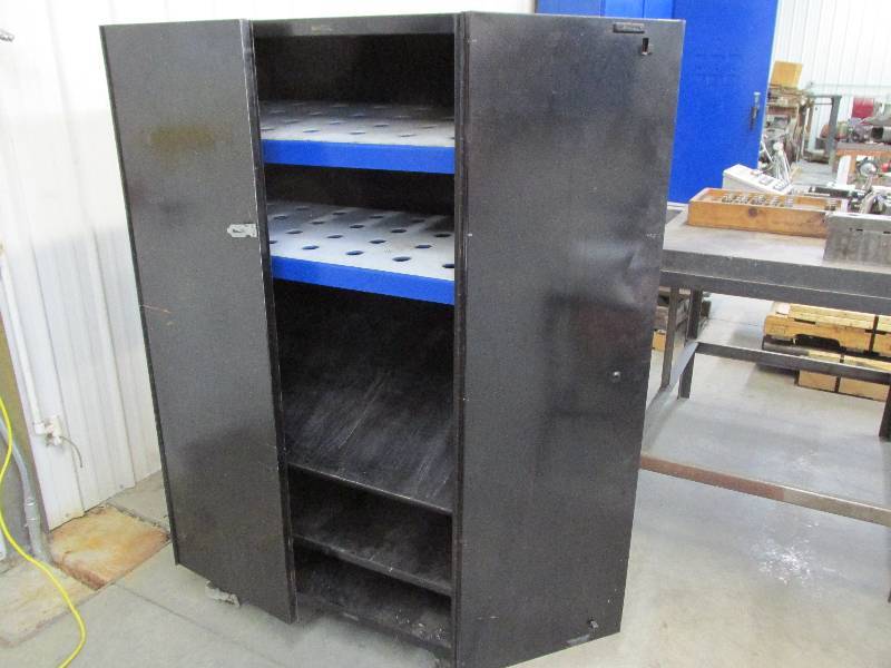 Supply cabinet on wheels, appears t...