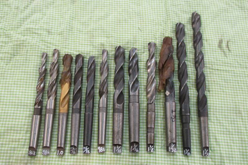 Lot of assorted large drill bits, m...