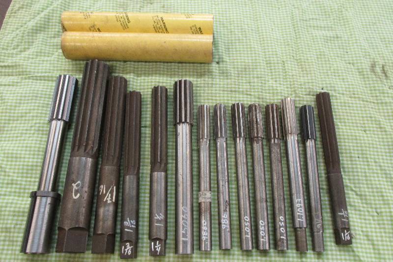 Lot of straight shank reamers...