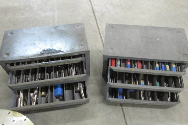 2 boxes of assorted drill bits...