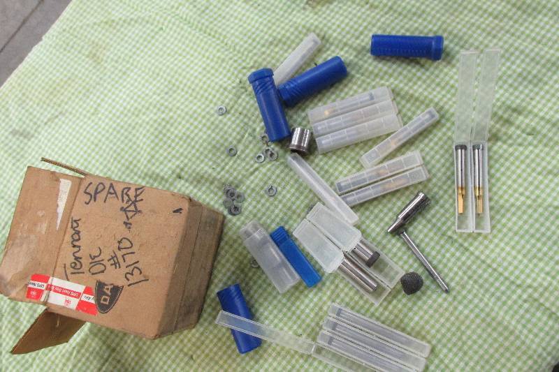 Box of die parts...