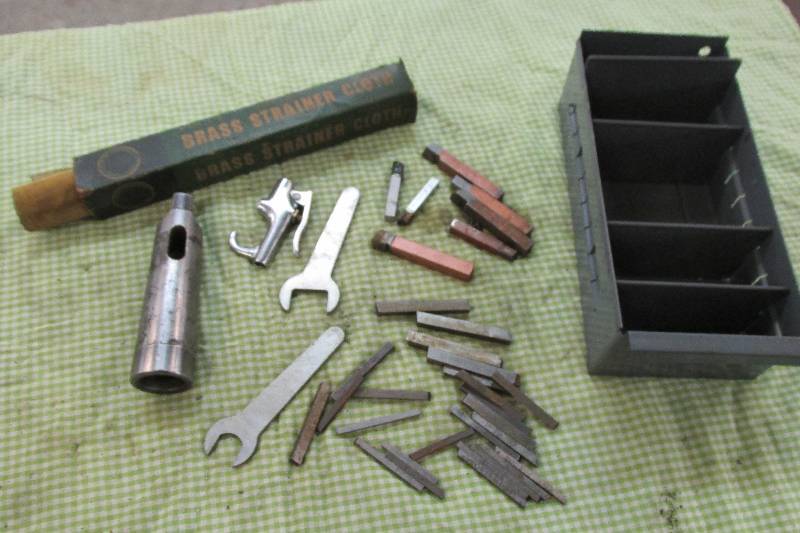 Bin of assorted tooling...