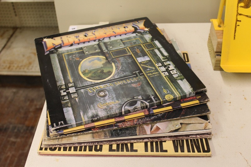Stack of Classic Country Records