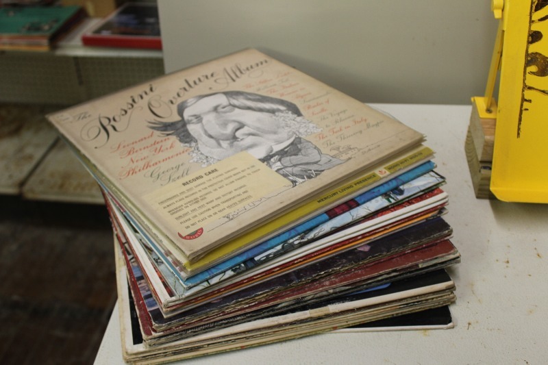 Stack of Vintage Records