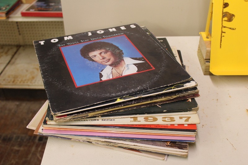 Stack of Vintage Records