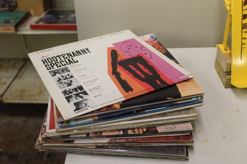 Stack of Vintage Records