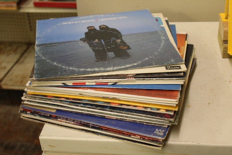 Stack of Vintage Records