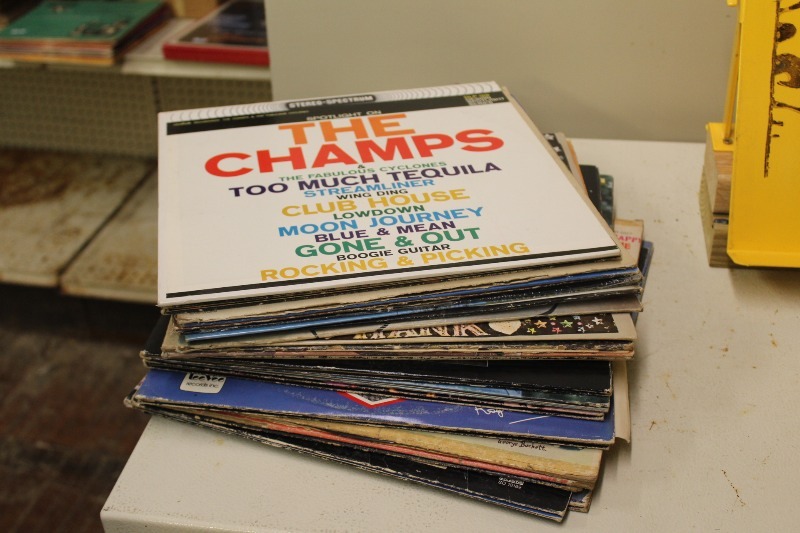 Stack of Vintage Records