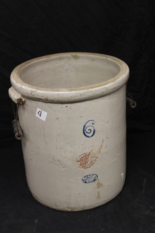Red Wing 6 Gallon Crock w Bale Handles