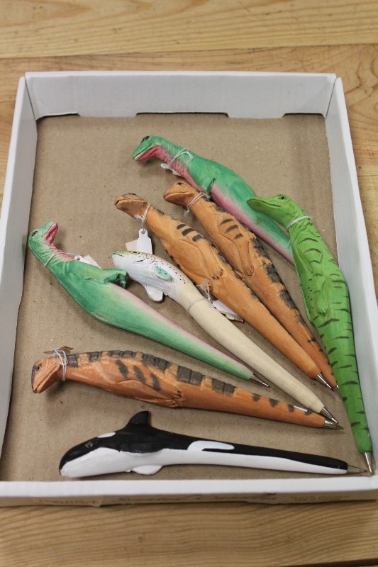 Carved Wood Pens