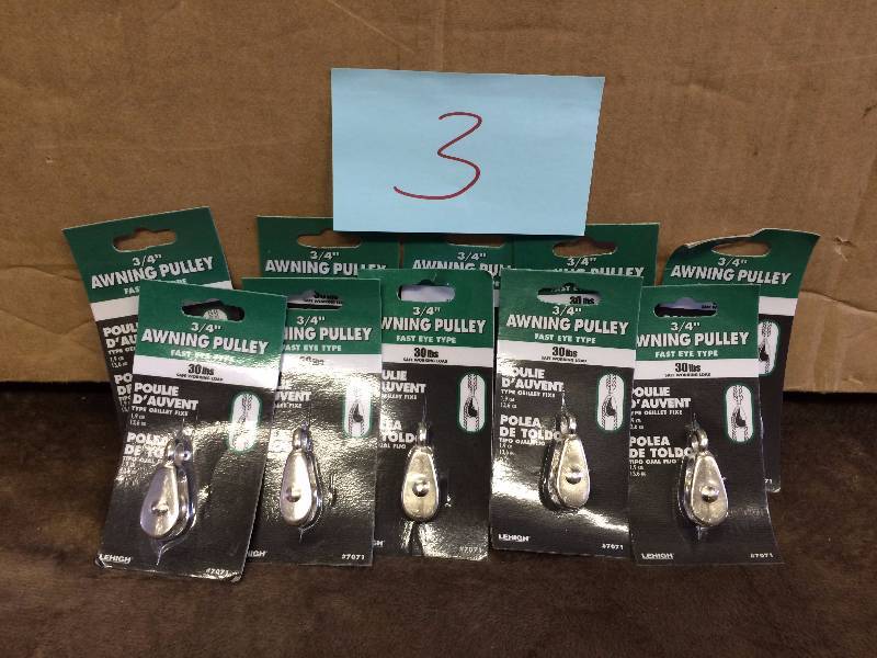 Lot of 10 - 34 Awning Pulleys New