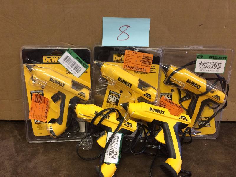 Lot of Dewalt Glue Guns Open Pkgs