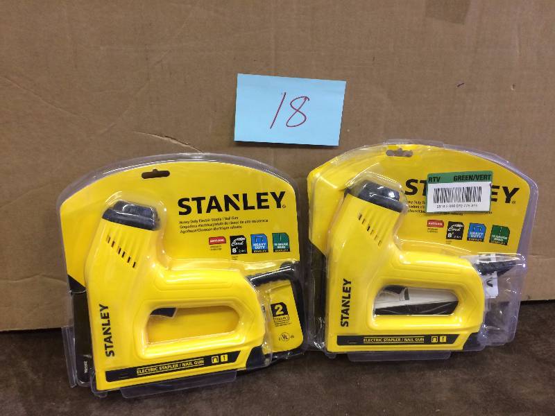 Lot of 2 Stanley Electric Staplers