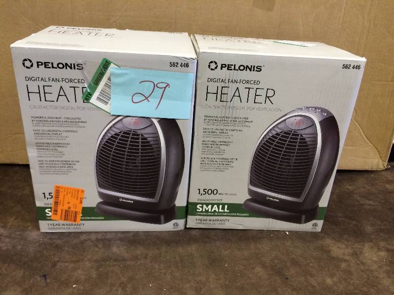 Lot of 2 Pelonis Heaters- tested works