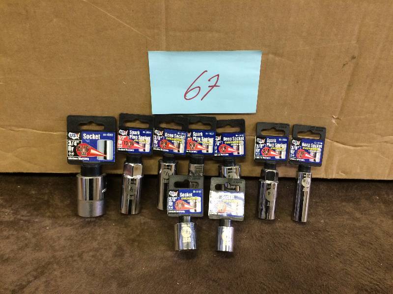 Lot of Assorted Deep Sockets New