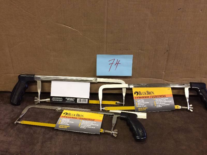 Lot of 3 Buck Bros Hacksaws New